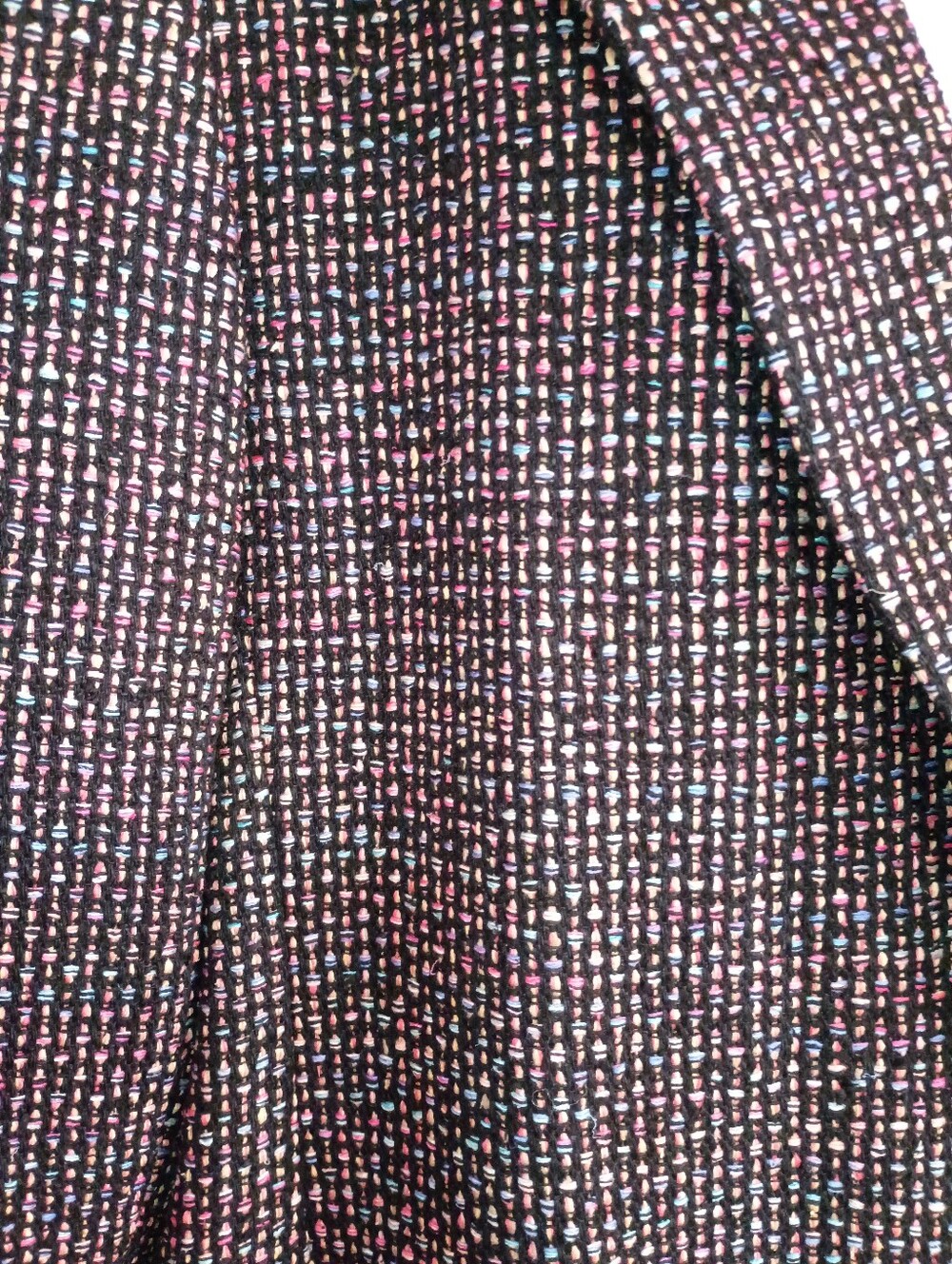 80's Handwoven Silk Vintage Women's Blazer - Classic Single-Button Jacket - Picture 5 of 10